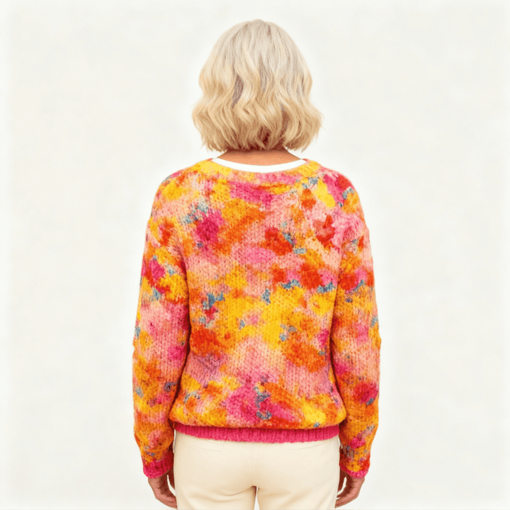 Gwen | Floral Print Cardigan - Barbara benjamin new york