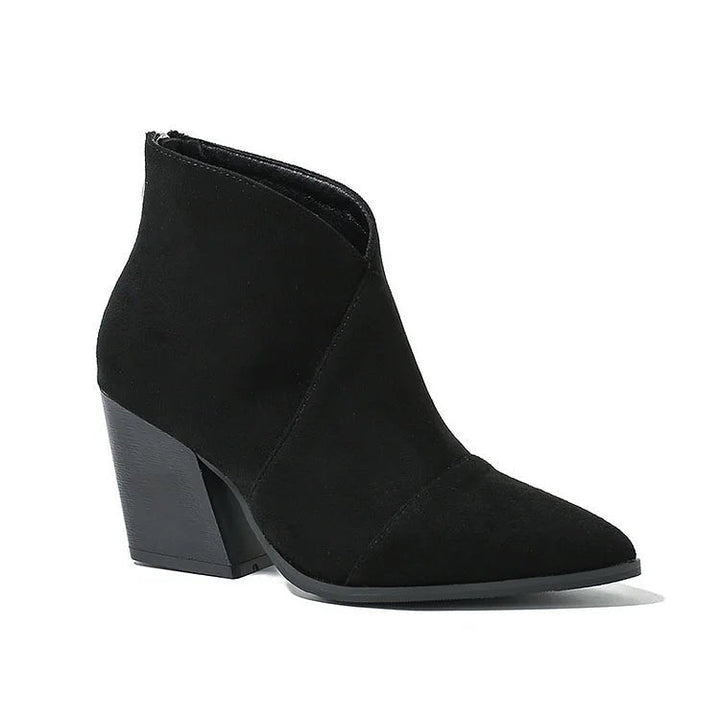 Hailey | Pointed Ankle Boot With Suede Effect - Barbara benjamin new york