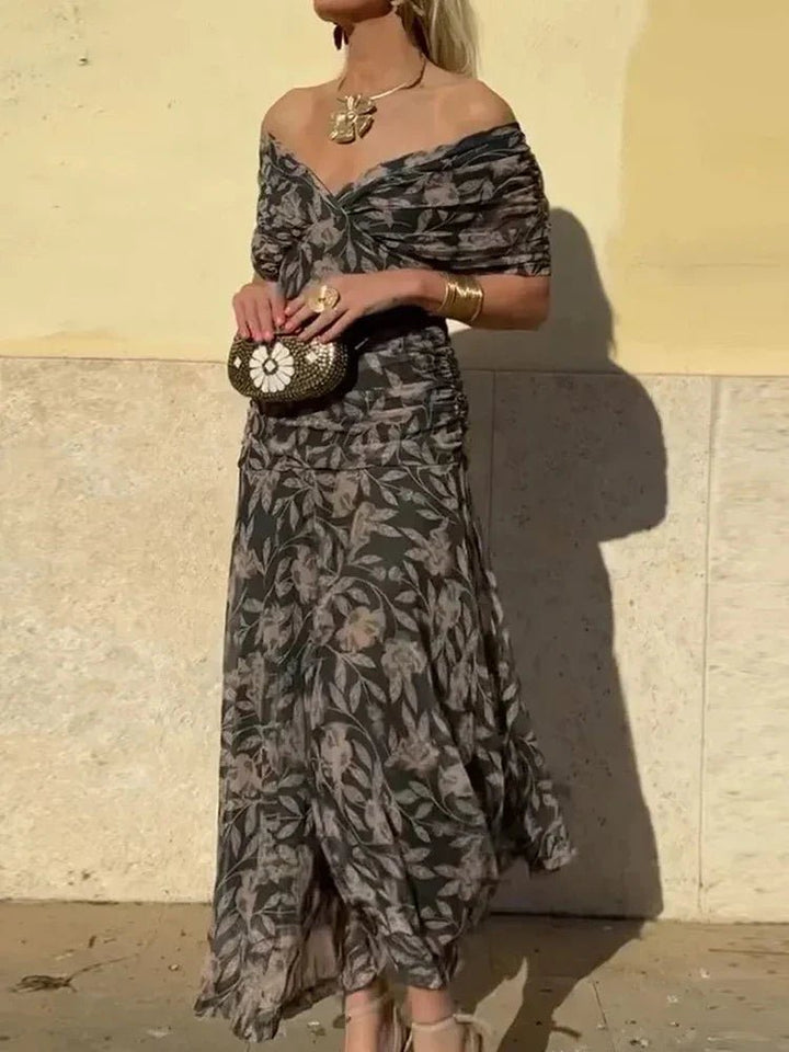 Hayden Laluna® | Elegant Dress With V - Neckline - Barbara & Late Benjamin