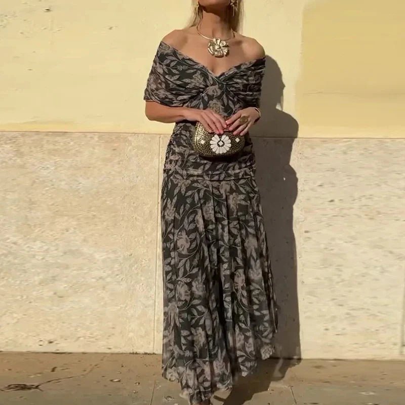 Hayden Laluna® | Elegant Dress With V - Neckline - Barbara & Late Benjamin