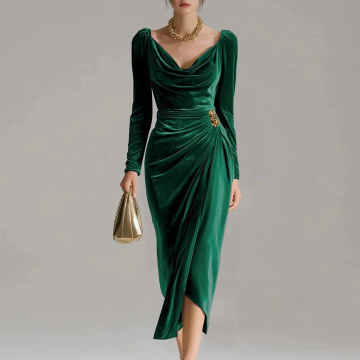 Hayden Sylvana | Elegant Midi Dress - Barbara & Late Benjamin