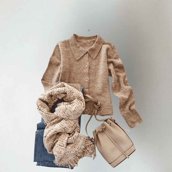 Helena | Comfortable Cardigan - Barbara benjamin new york