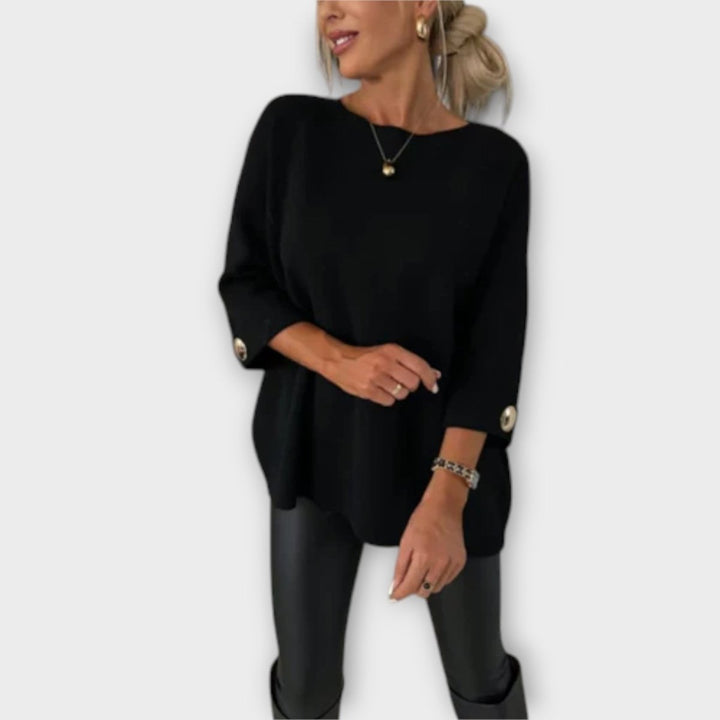 Isabella | Elegant Knit Blouse - Barbara benjamin new york
