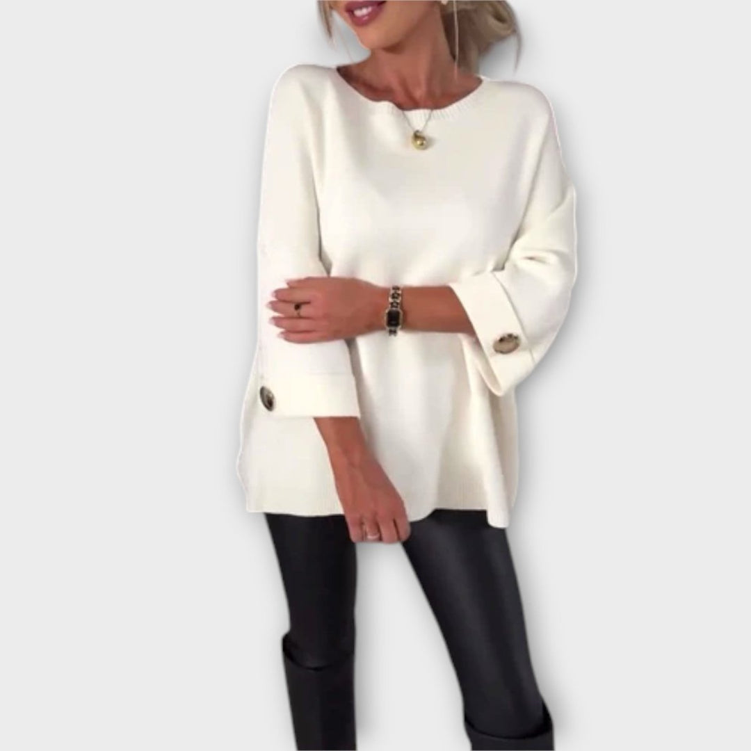 Isabella | Elegant Knit Blouse - Barbara benjamin new york