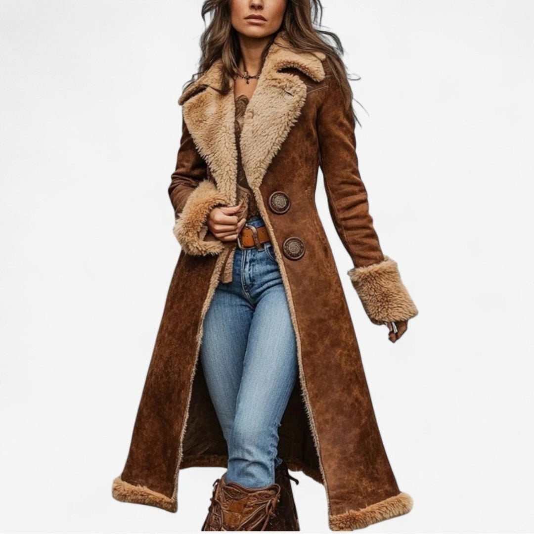 Isabella | Long Elegant Winter Coat - Barbara & Late Benjamin