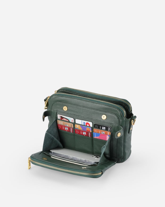 Jovie - Sleek Three - Layer Crossbody Bag - Barbara & Late Benjamin