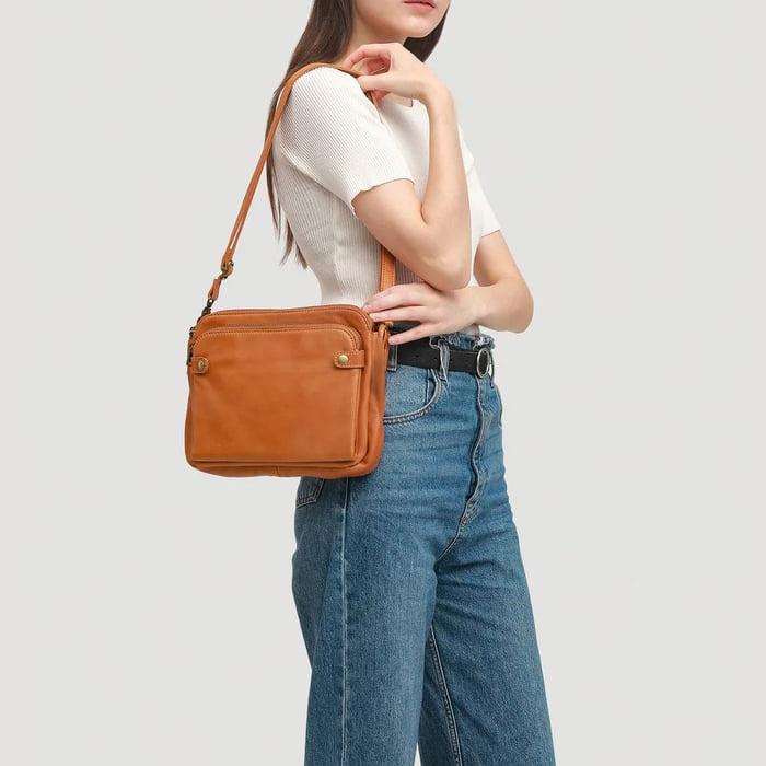 Jovie - Sleek Three - Layer Crossbody Bag - Barbara & Late Benjamin