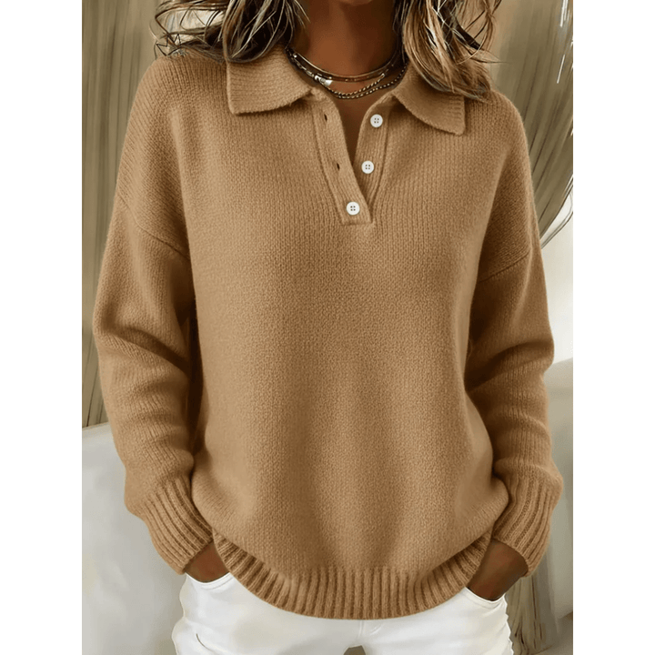Juliette | Soft Knit Polo Sweater - Barbara benjamin new york