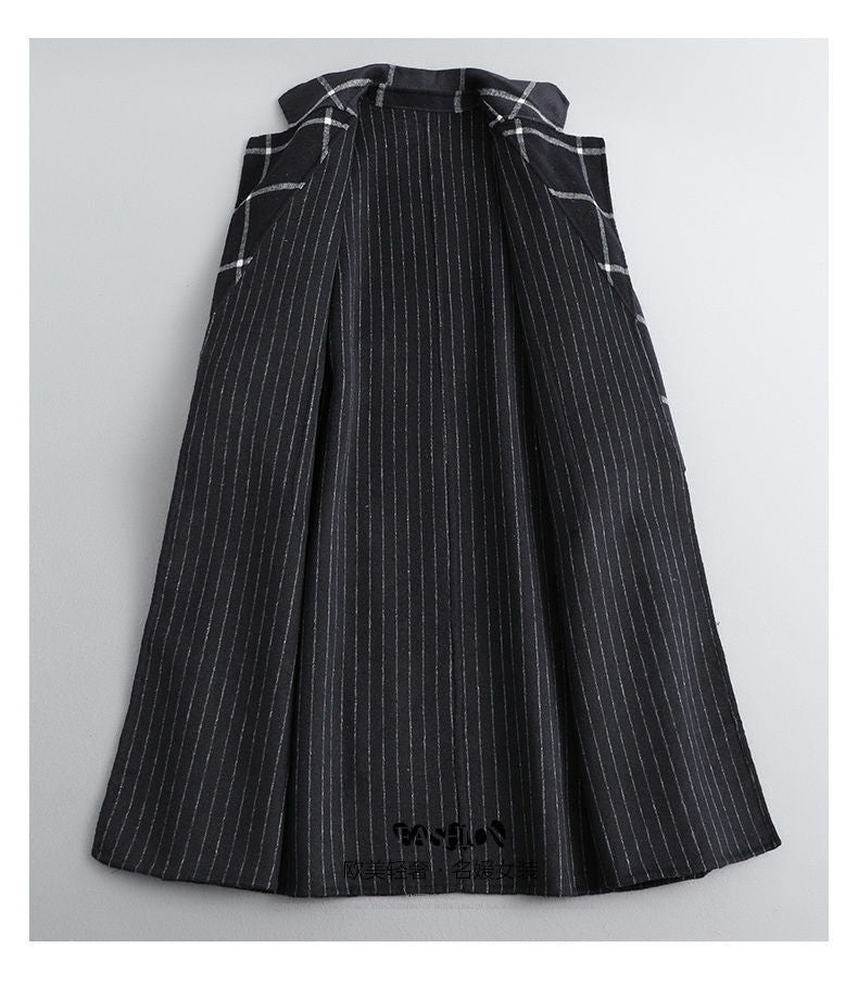 Lapel Black Tweed Coat | Vintage Elegance Meets Modern Strength - Barbara & Late Benjamin