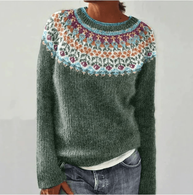 Lena | Scandinavian Knit Sweater - Barbara benjamin new york