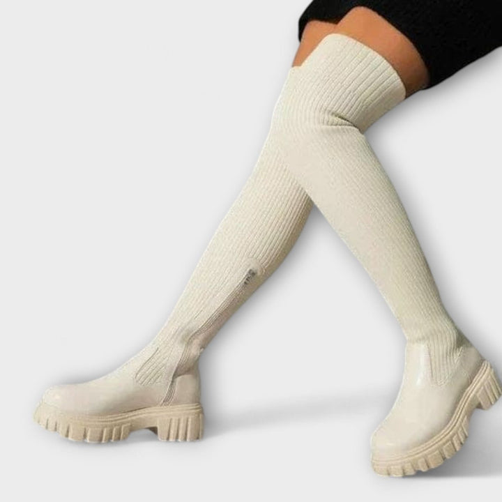 Lureva | Overknee Boots with Chunky Sole - Barbara benjamin new york