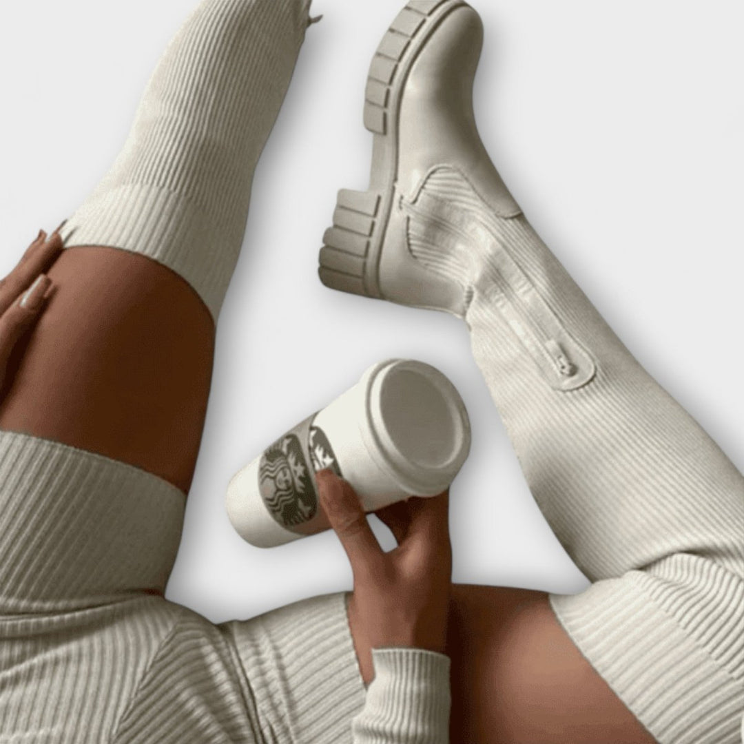 Lureva | Overknee Boots with Chunky Sole - Barbara benjamin new york