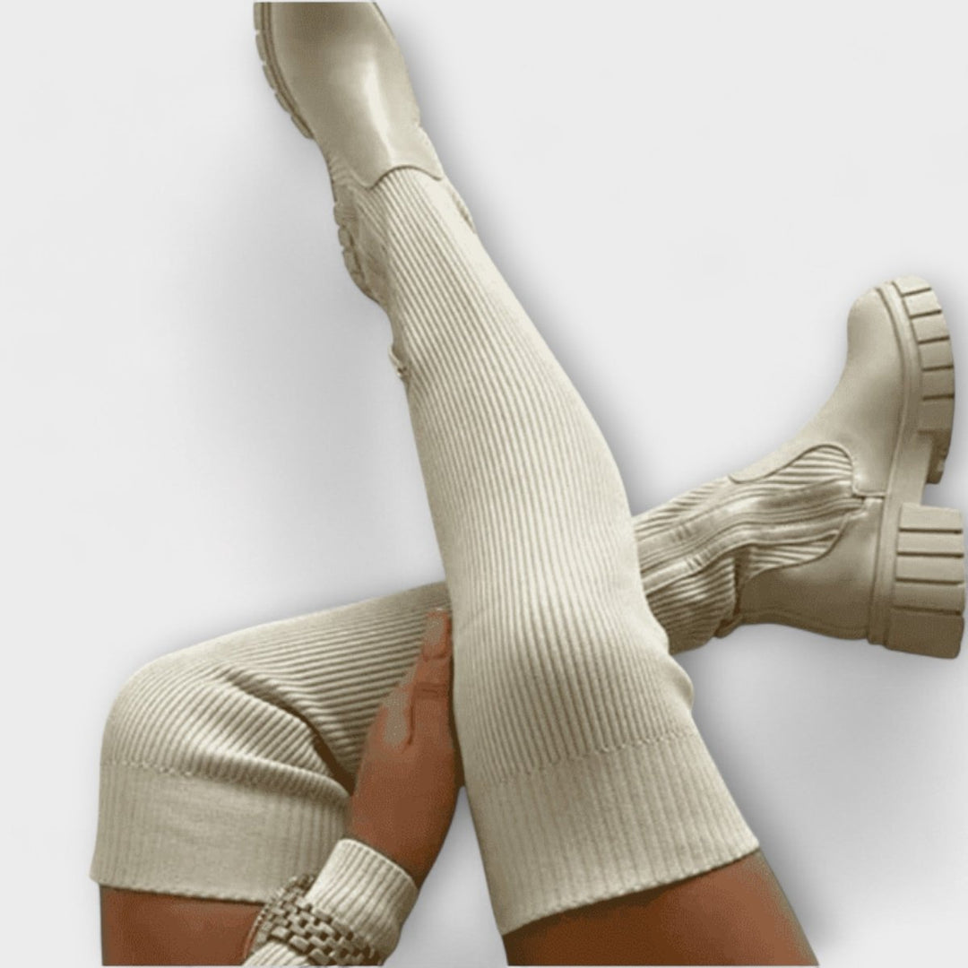 Lureva | Overknee Boots with Chunky Sole - Barbara benjamin new york