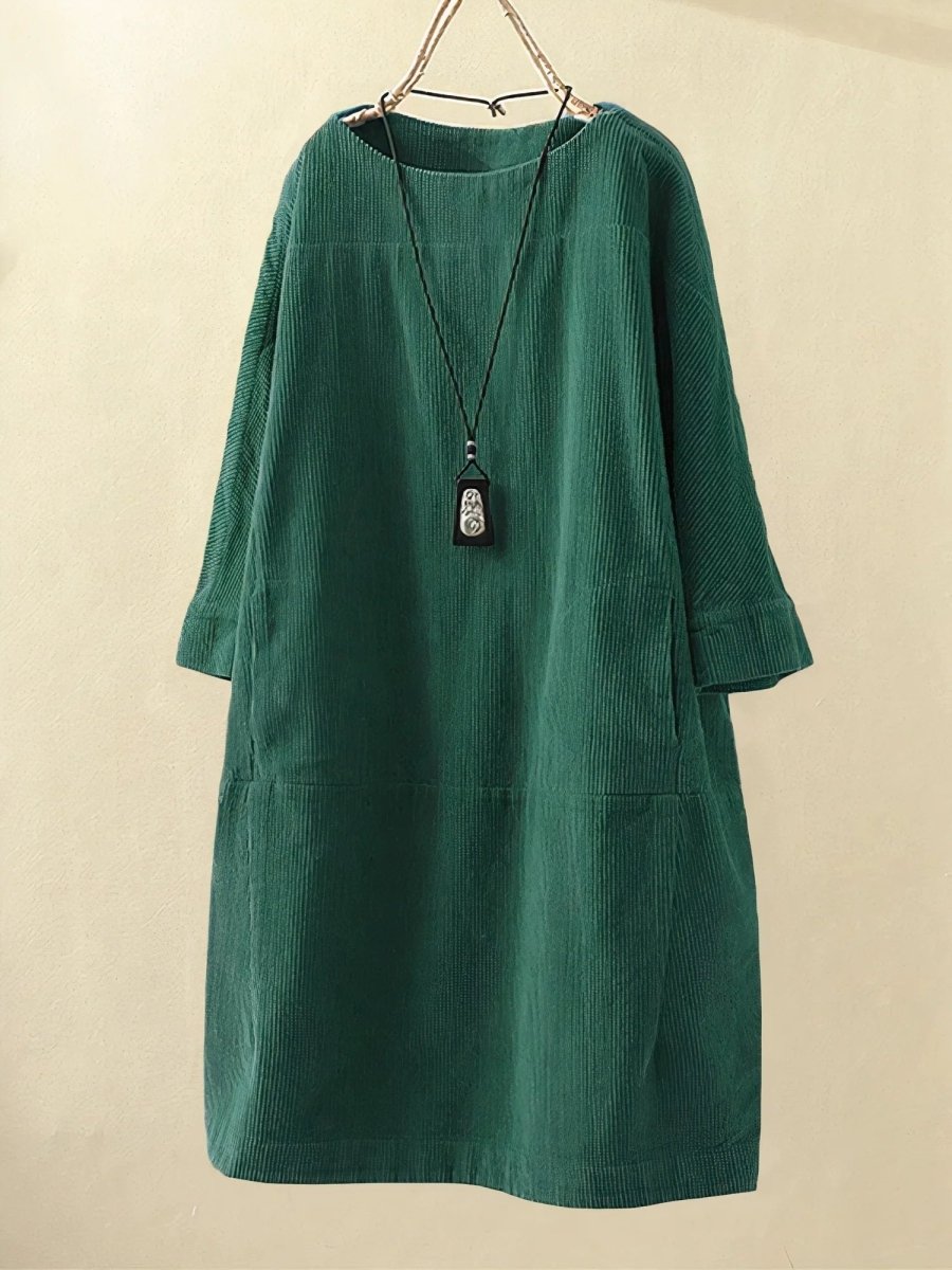 Lyla | Corduroy Tunic Dress - Barbara & Late Benjamin
