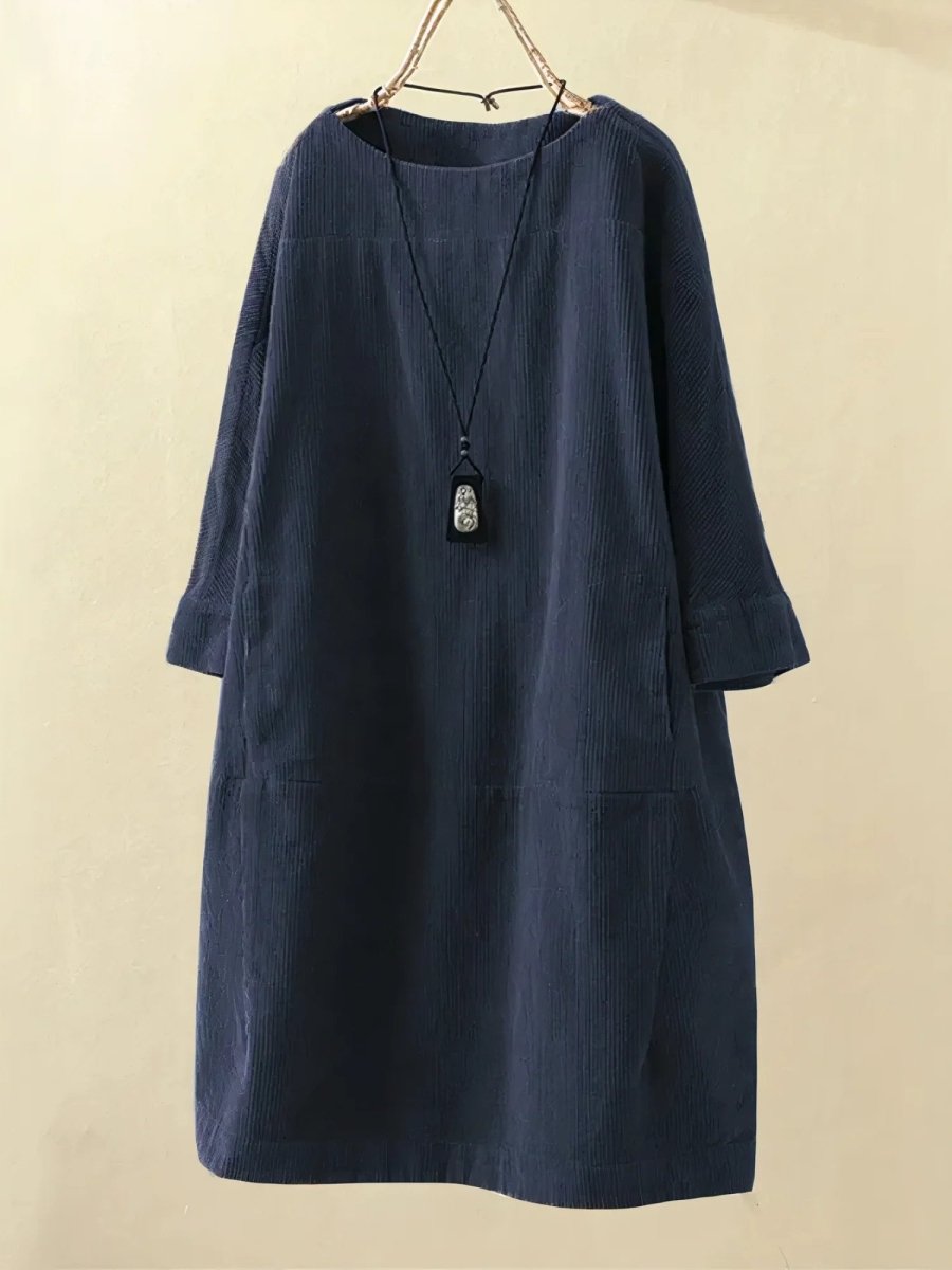 Lyla | Corduroy Tunic Dress - Barbara & Late Benjamin