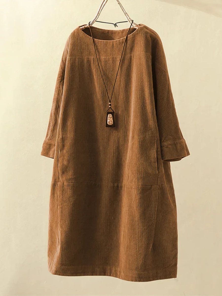Lyla | Corduroy Tunic Dress - Barbara & Late Benjamin