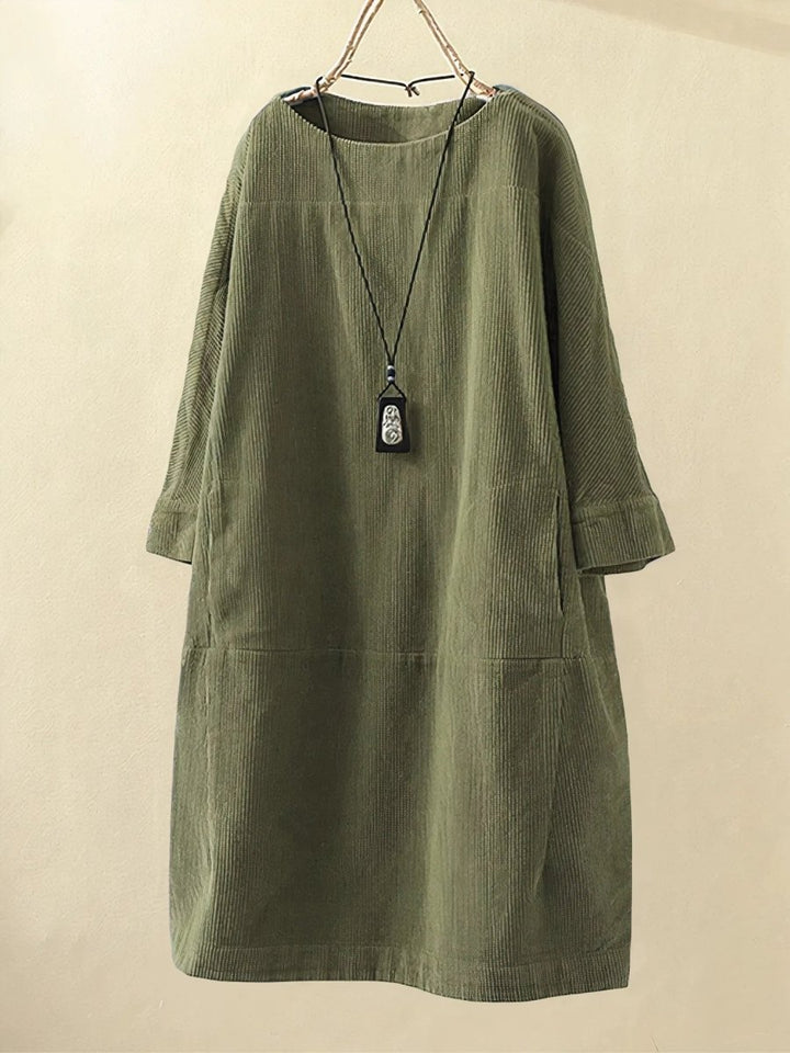 Lyla | Corduroy Tunic Dress - Barbara & Late Benjamin