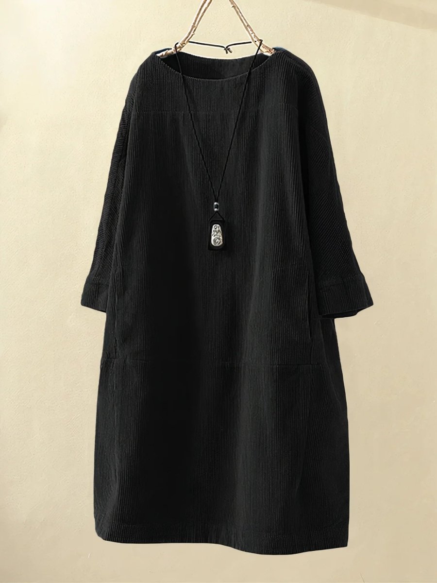 Lyla | Corduroy Tunic Dress - Barbara & Late Benjamin