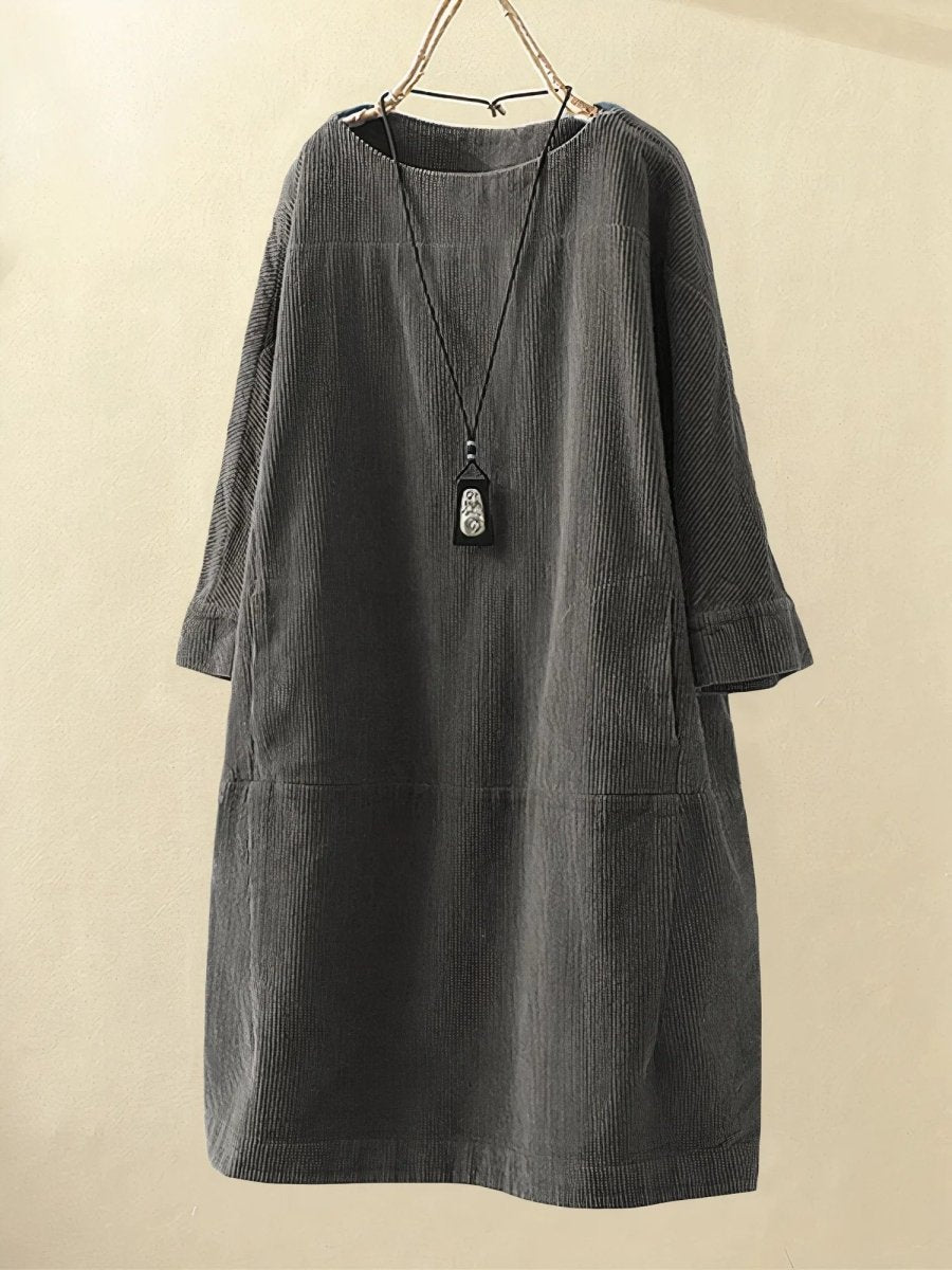 Lyla | Corduroy Tunic Dress - Barbara & Late Benjamin