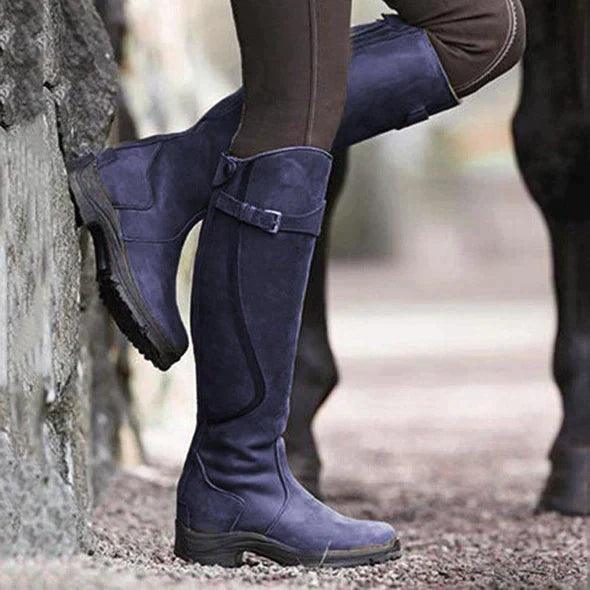 Maeve | Waterproof Leather Riding Boots - Barbara & Late Benjamin