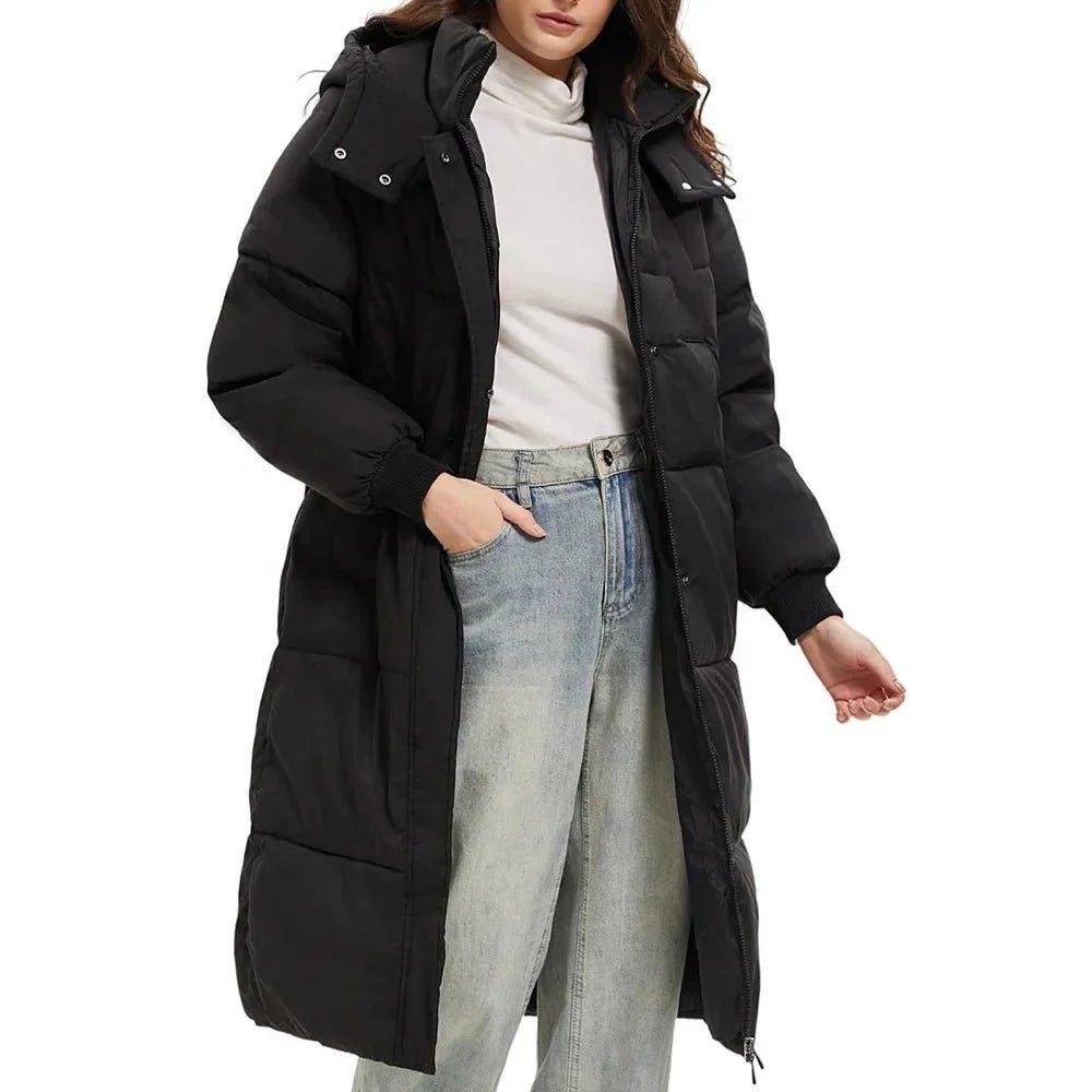 Maribel | Warm Hooded Long Coat - Barbara & Late Benjamin