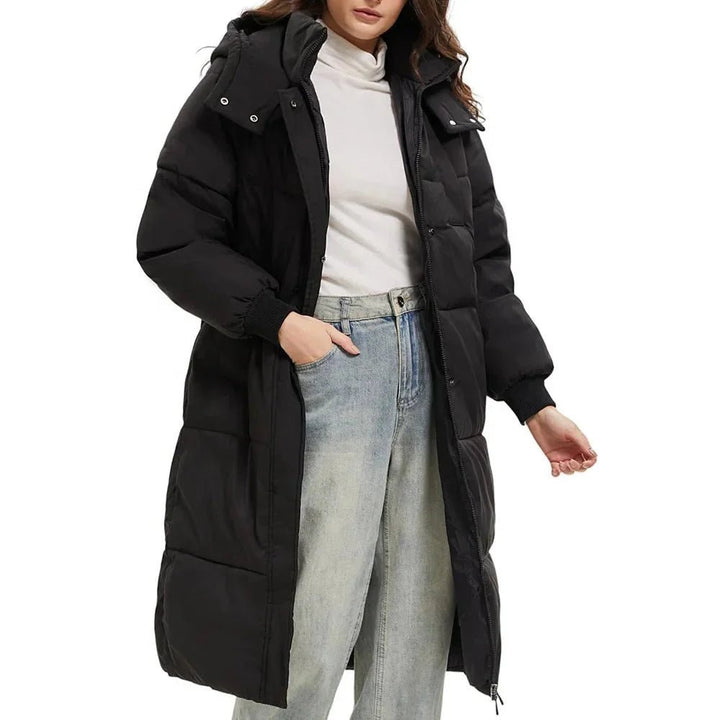 Maribel | Warm Hooded Long Coat - Barbara & Late Benjamin