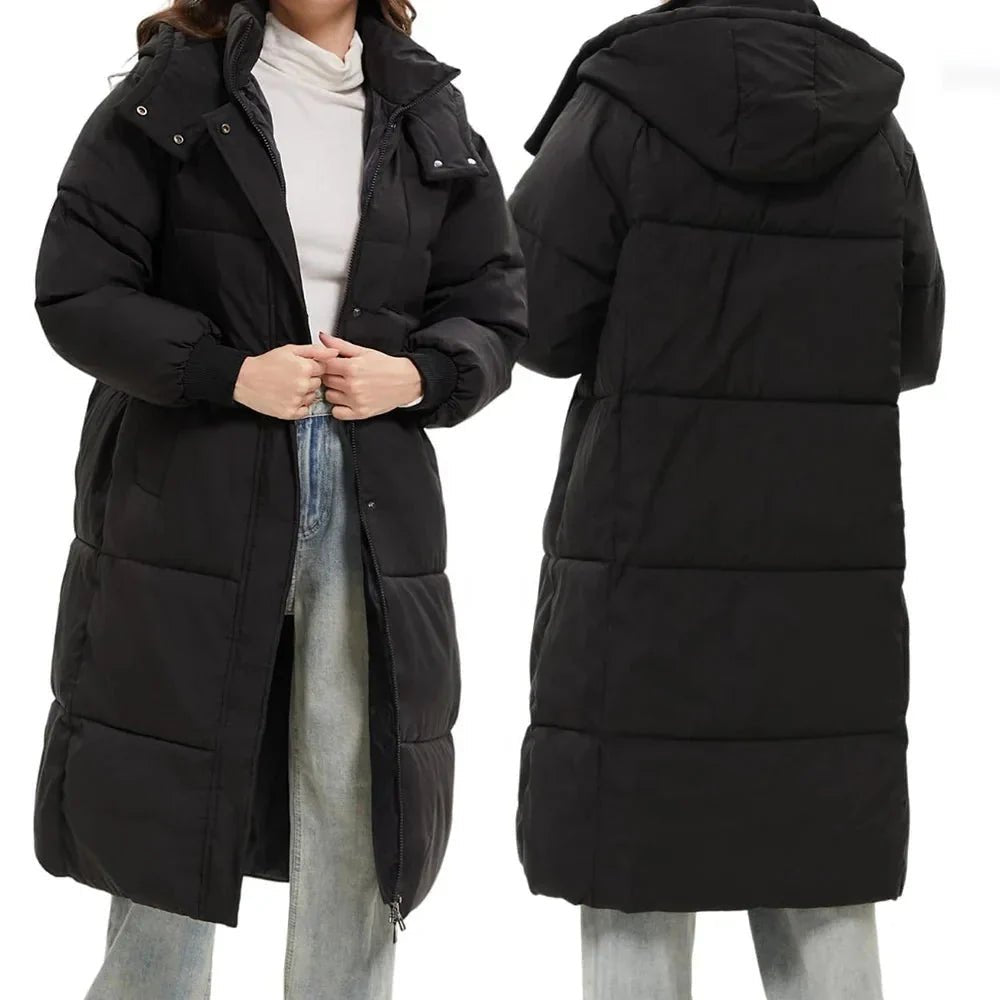 Maribel | Warm Hooded Long Coat - Barbara & Late Benjamin