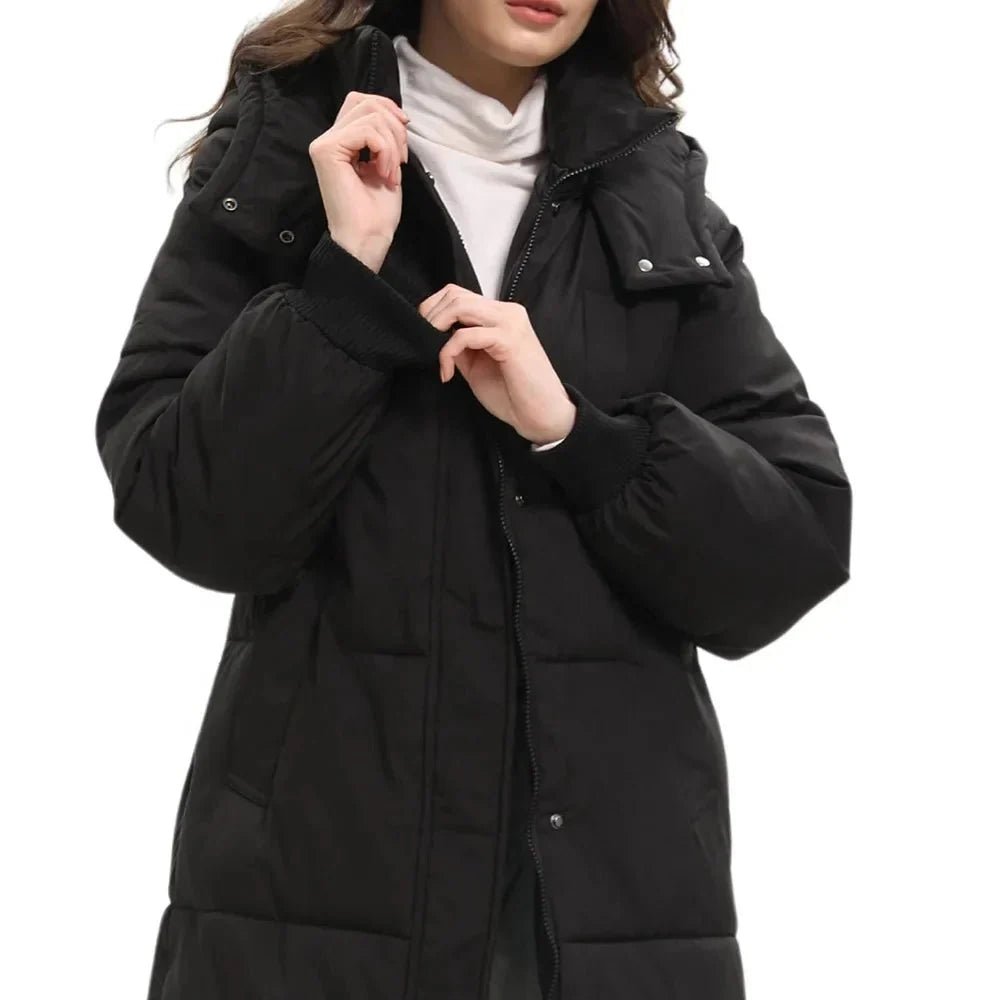 Maribel | Warm Hooded Long Coat - Barbara & Late Benjamin