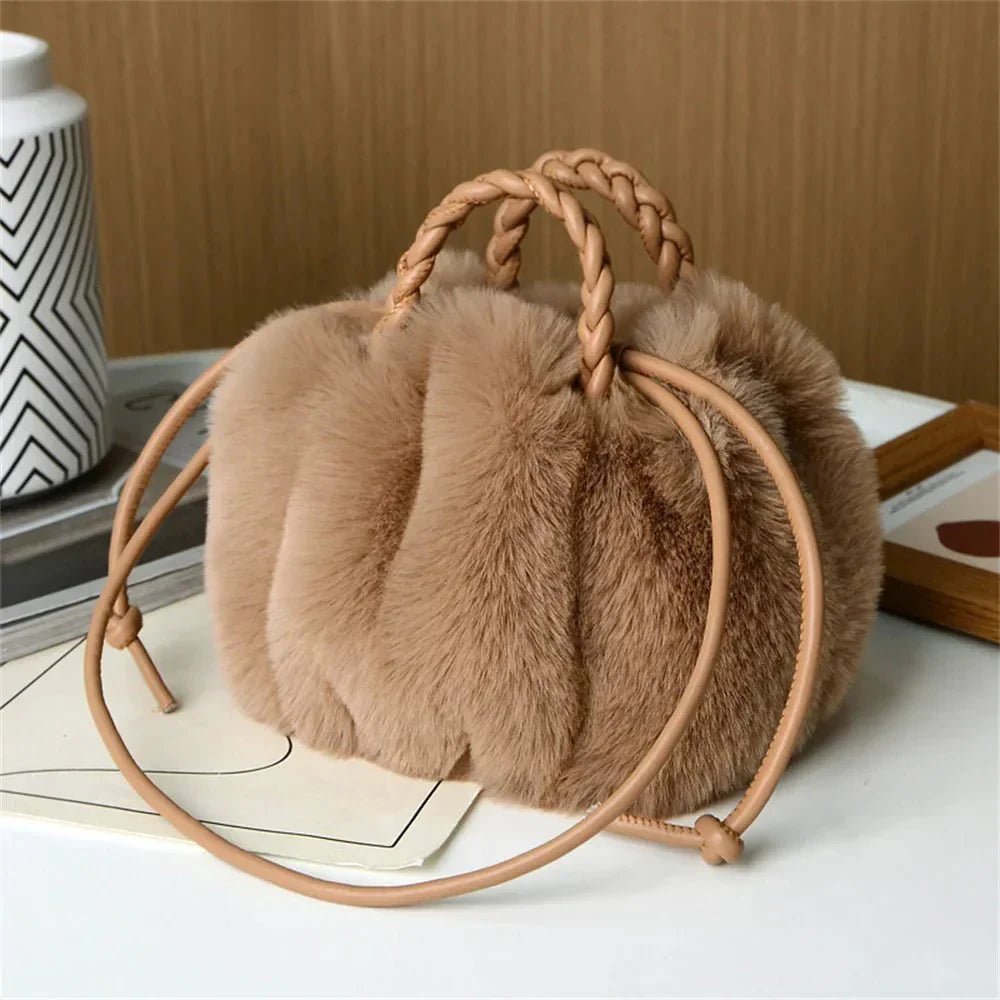 Marilyn | Plush Pumpkin Shoulder Tote - Barbara & Late Benjamin