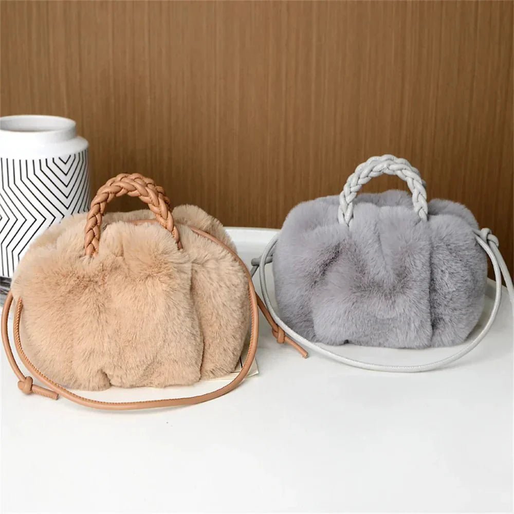 Marilyn | Plush Pumpkin Shoulder Tote - Barbara & Late Benjamin