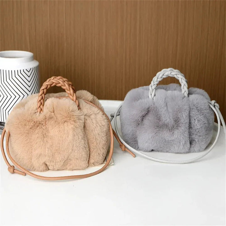 Marilyn | Plush Pumpkin Shoulder Tote - Barbara & Late Benjamin