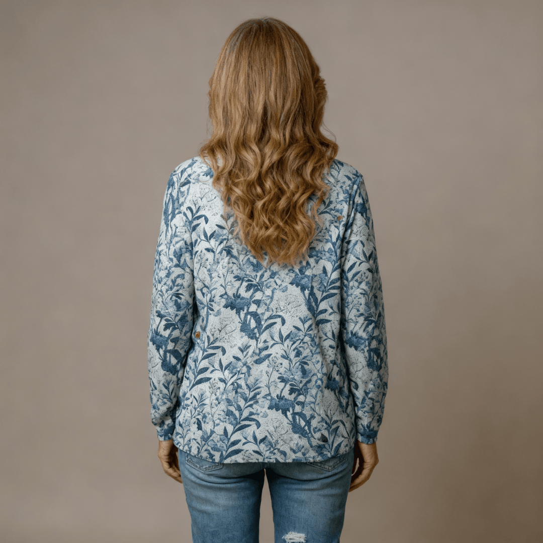 Mary | Floral Design Cardigan - Barbara benjamin new york