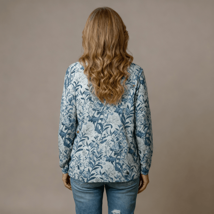 Mary | Floral Design Cardigan - Barbara benjamin new york