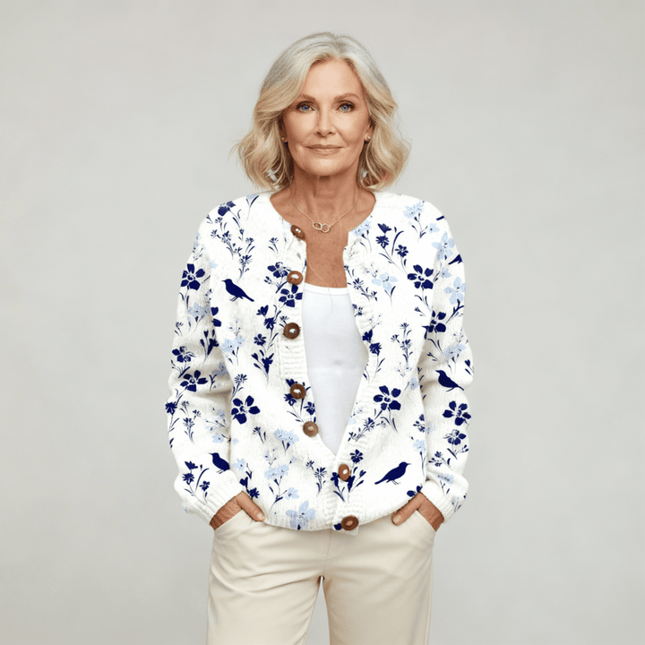 Maylee | Vintage Flowers Cardigan - Barbara benjamin new york