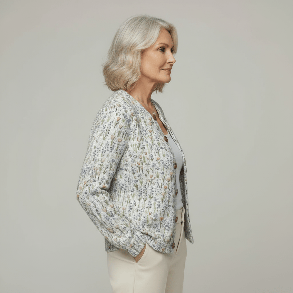 Michelle | Spring Art Cardigan - Barbara benjamin new york