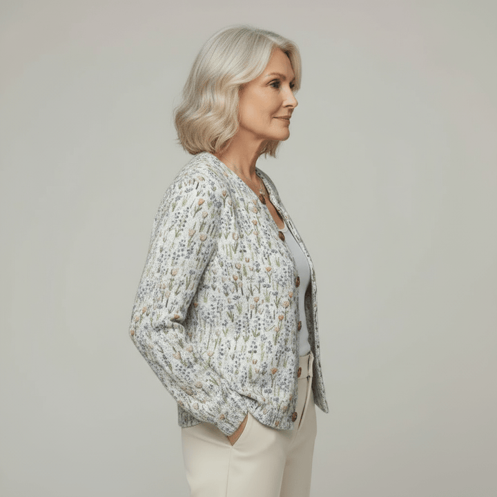 Michelle | Spring Art Cardigan - Barbara benjamin new york
