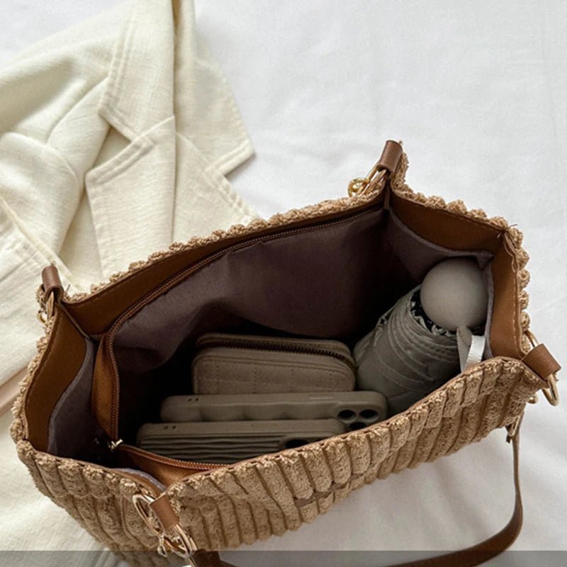 Onyx - Large Capacity Corduroy Tote Bag - Barbara & Late Benjamin