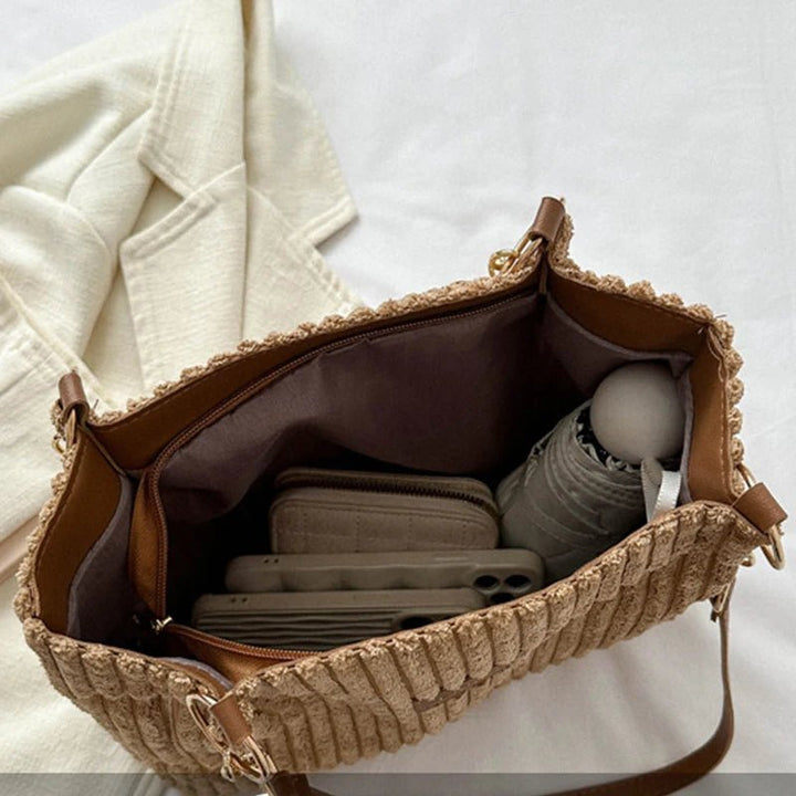 Onyx - Large Capacity Corduroy Tote Bag - Barbara & Late Benjamin