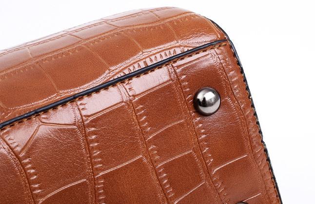 Palmer - 4 - Piece Crocodile Pattern Handbag - Barbara & Late Benjamin