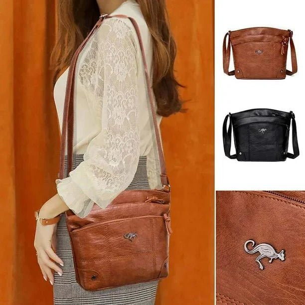 Raya - Elegant Multi - Pocket Crossbody Bag - Barbara & Late Benjamin