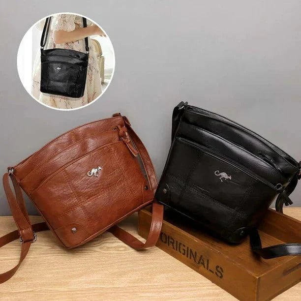 Raya - Elegant Multi - Pocket Crossbody Bag - Barbara & Late Benjamin