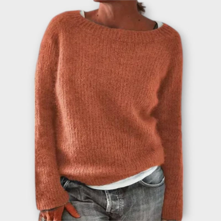 Regine | Solid Color Knit Sweater - Barbara benjamin new york