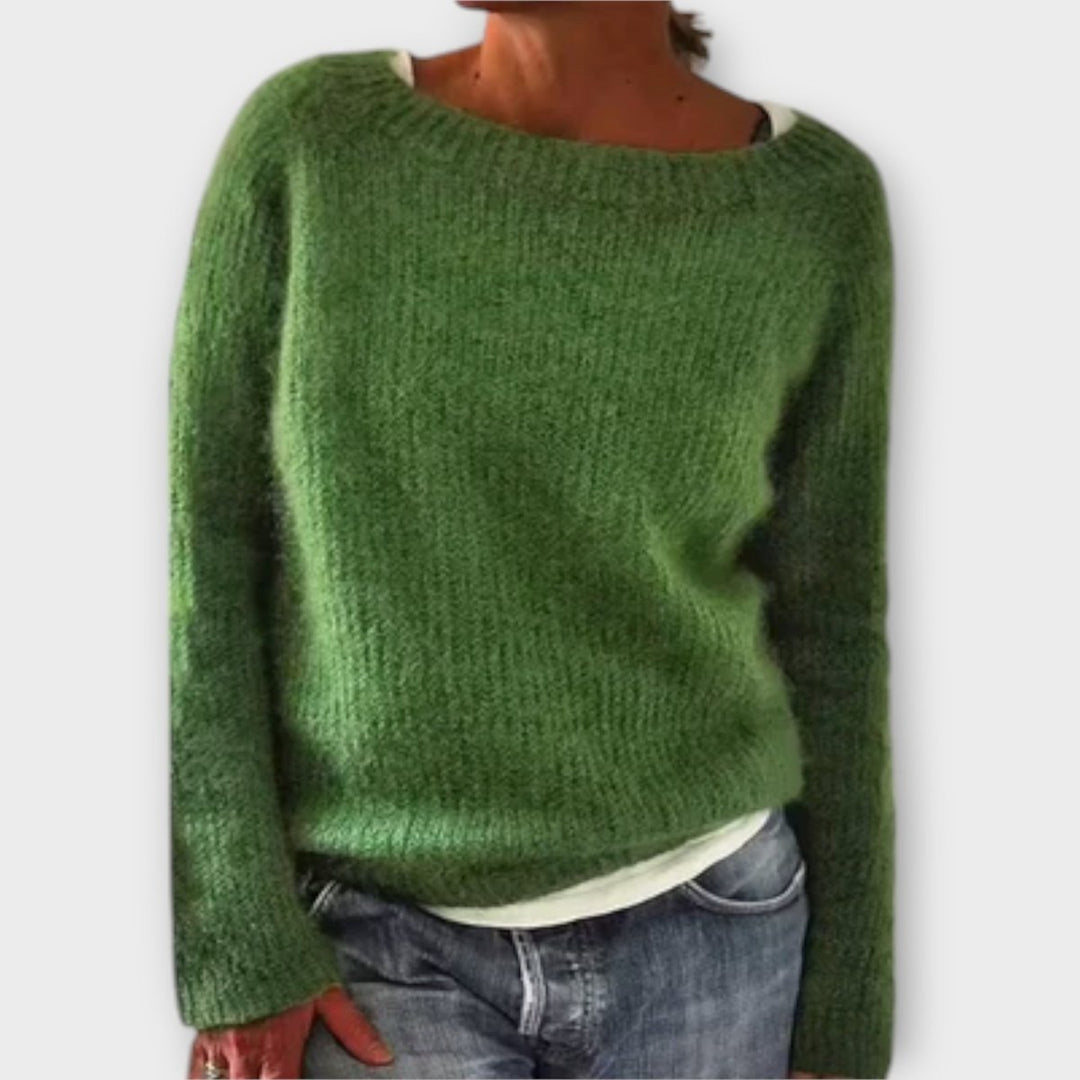 Regine | Solid Color Knit Sweater - Barbara benjamin new york