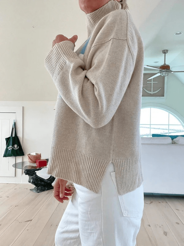 Retro Cashmere Turtleneck Ski Sweater - Barbara benjamin new york