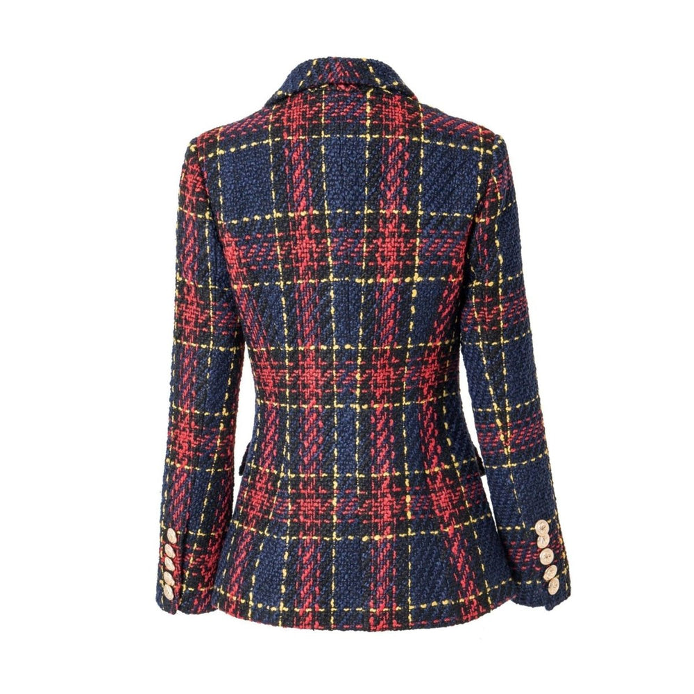 Retro Chic Tweed Blazer | Timeless Elegance with Modern Confidence - Barbara & Late Benjamin