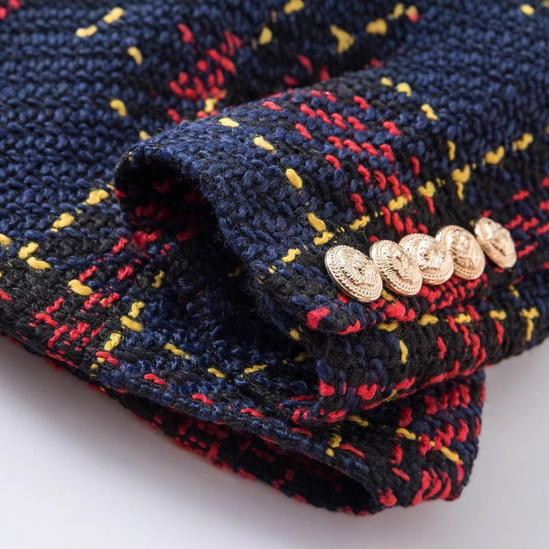 Retro Chic Tweed Blazer | Timeless Elegance with Modern Confidence - Barbara & Late Benjamin