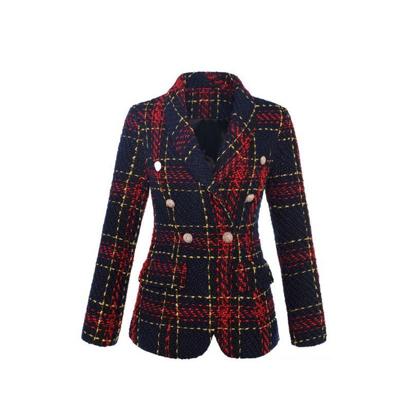 Retro Chic Tweed Blazer | Timeless Elegance with Modern Confidence - Barbara & Late Benjamin