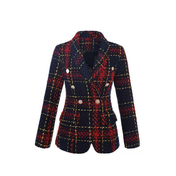 Retro Chic Tweed Blazer | Timeless Elegance with Modern Confidence - Barbara & Late Benjamin