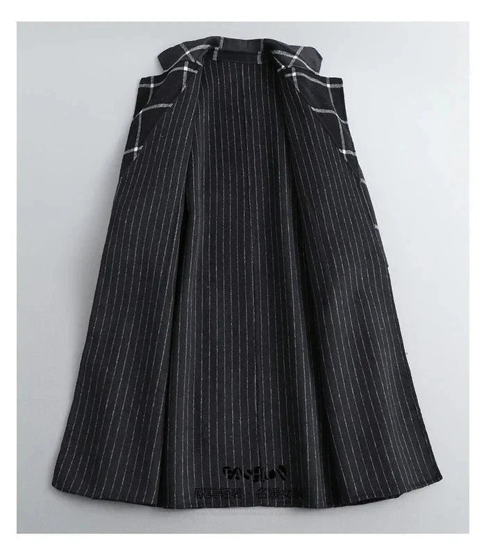 Retro Lapel Plaid Tweed Coat | Vintage Charm Meets Modern Power - Barbara & Late Benjamin