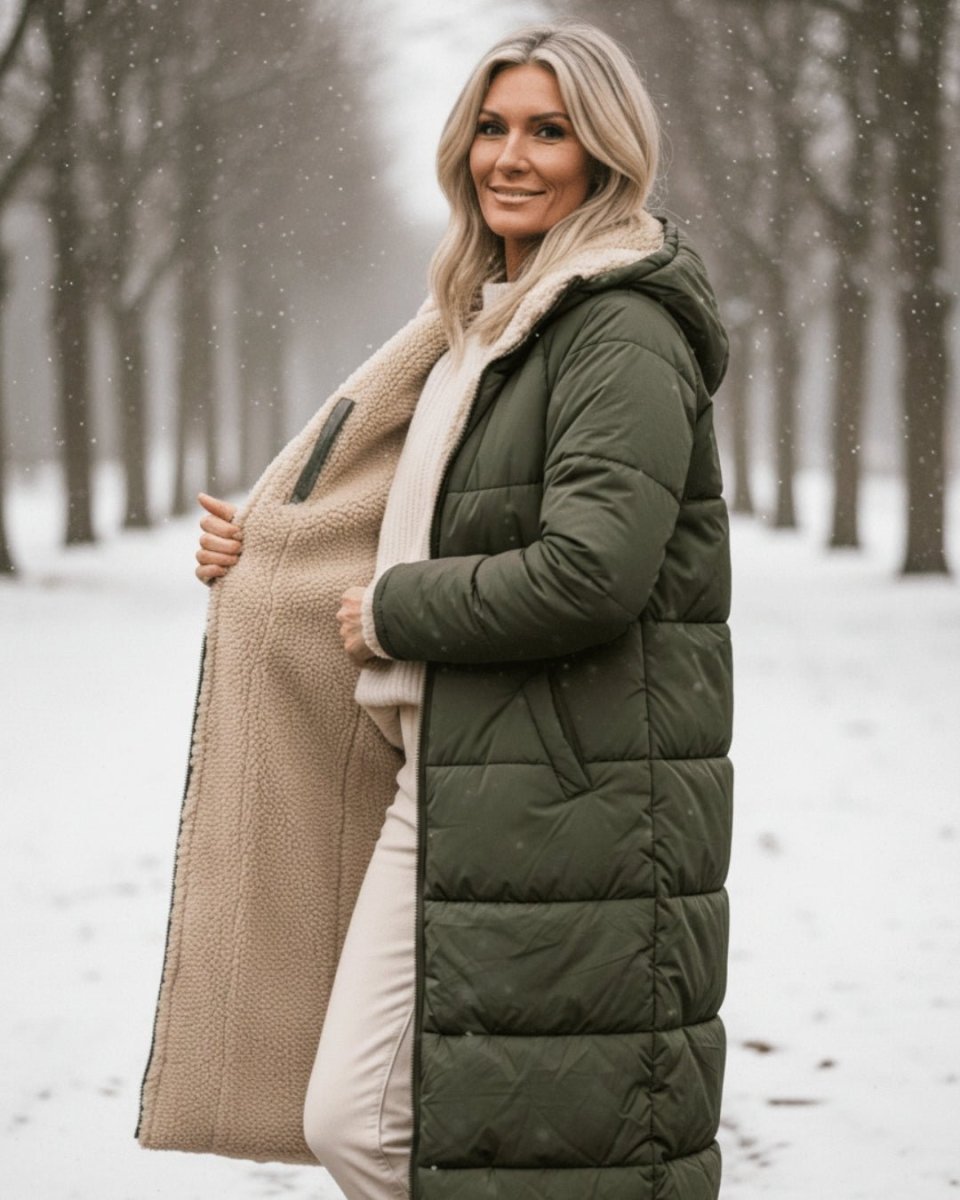 Reversible Winter Coat | Two Beautiful Looks in One Timeless Design - Barbara & Late Benjamin